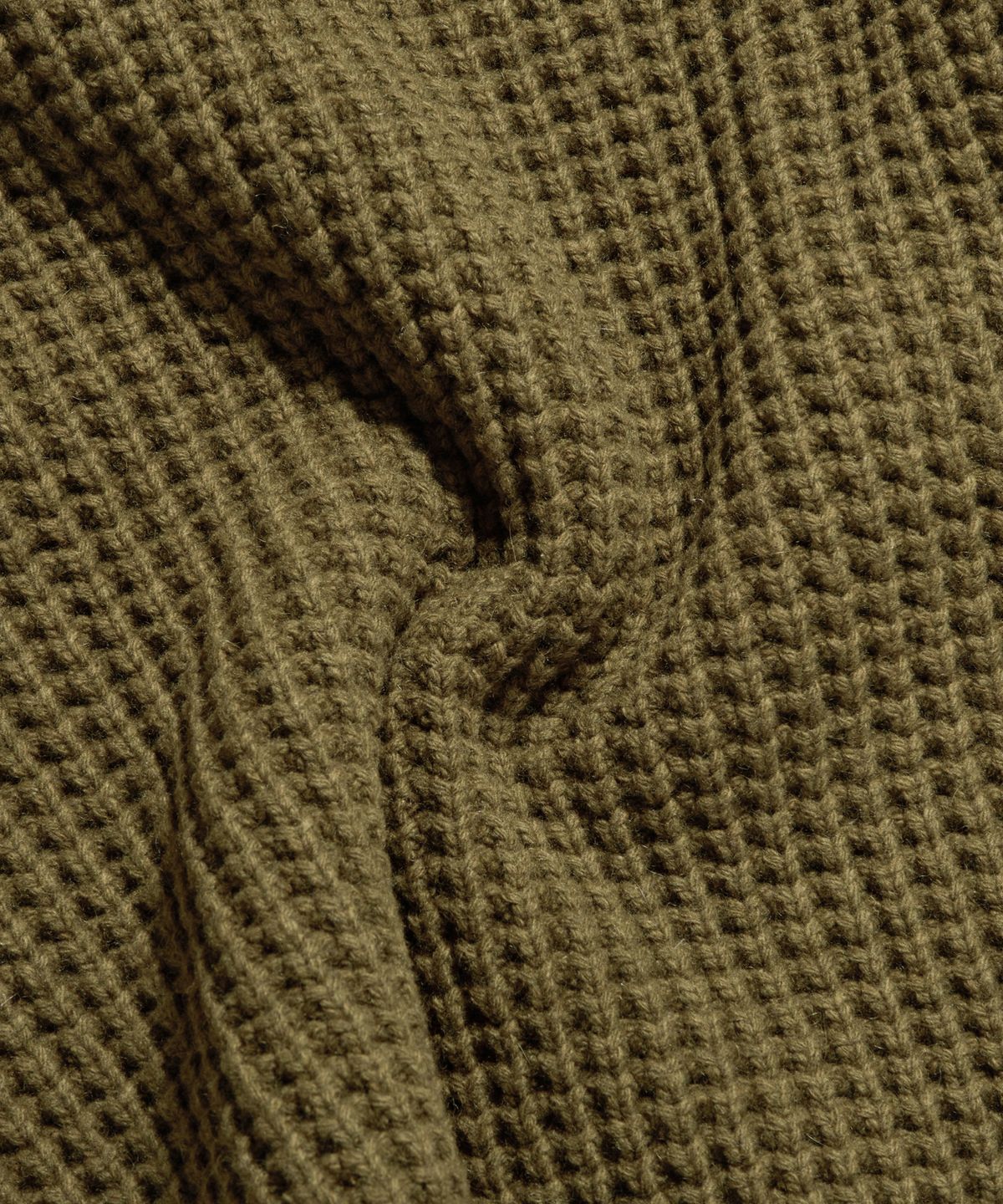 에스피오나지(ESPIONAGE) Heavyweight Waffle Knit Sweater Cinnamon