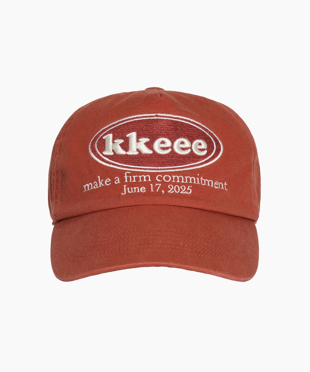 케이케이이이이(KKEEE) 써클 와펜 KE 볼캡 [오렌지]
