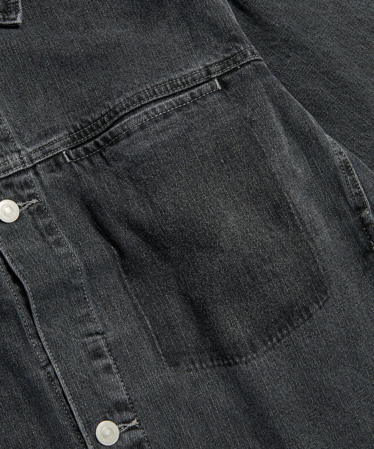 에스피오나지(ESPIONAGE) Minimalist Denim Jacket Light Black