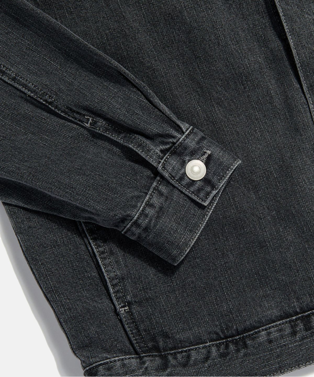 에스피오나지(ESPIONAGE) Minimalist Denim Jacket Light Black