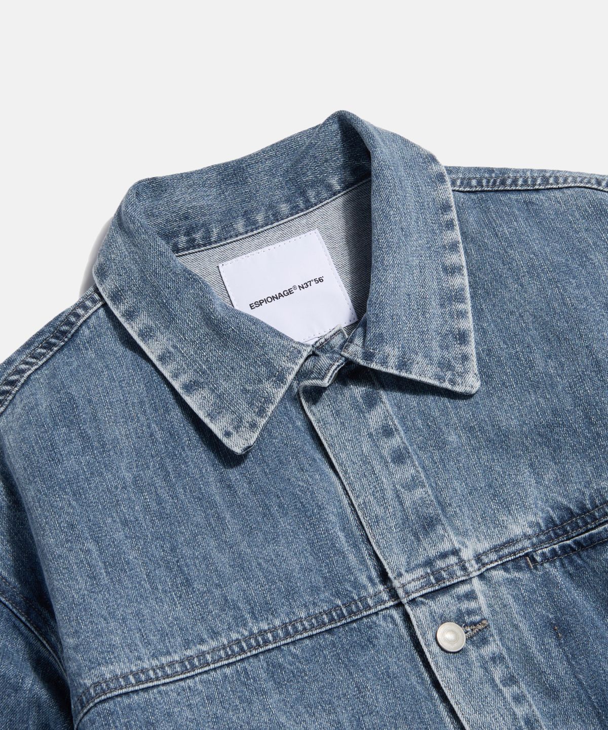 에스피오나지(ESPIONAGE) Minimalist Denim Jacket Light Indigo