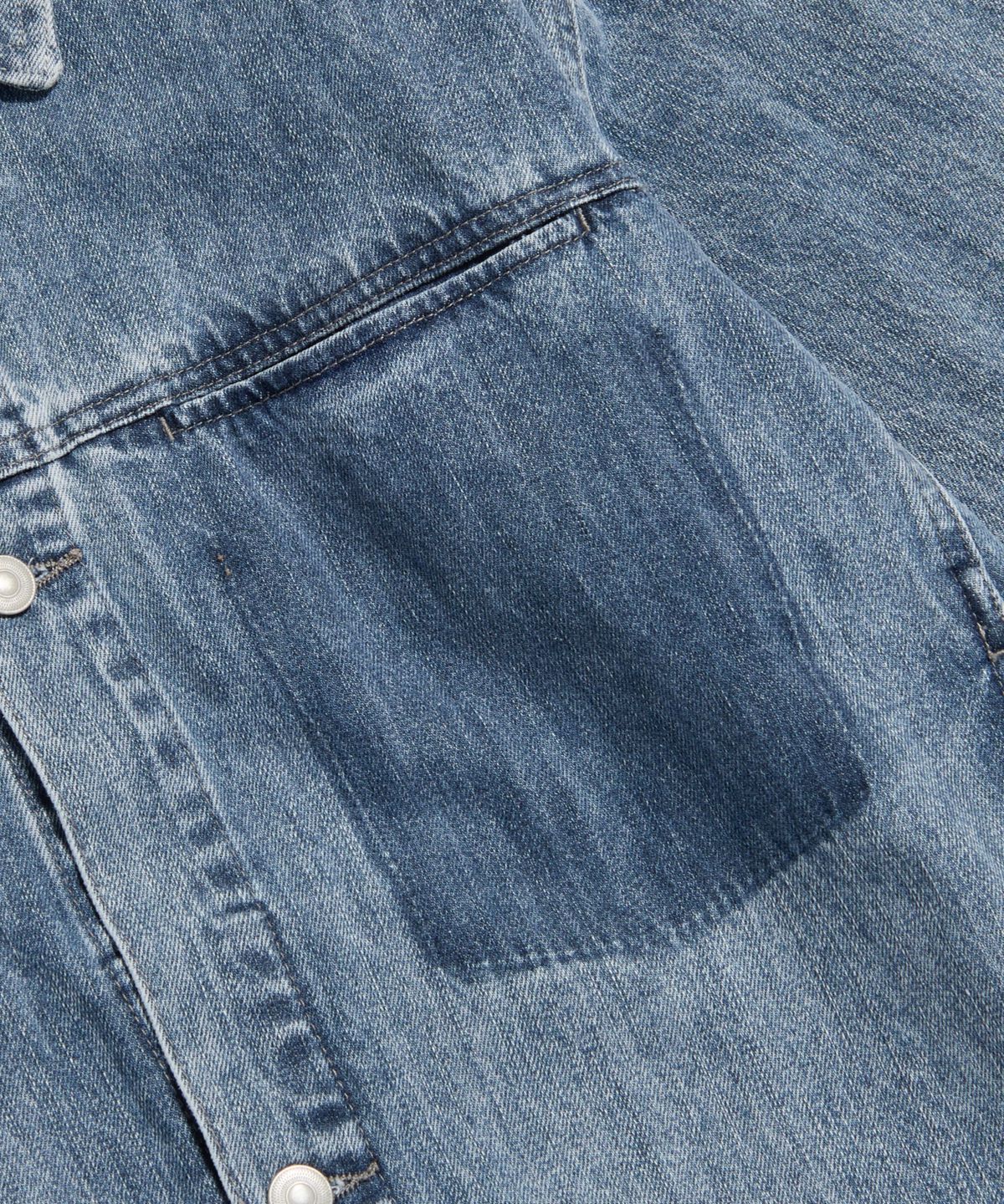 에스피오나지(ESPIONAGE) Minimalist Denim Jacket Light Indigo