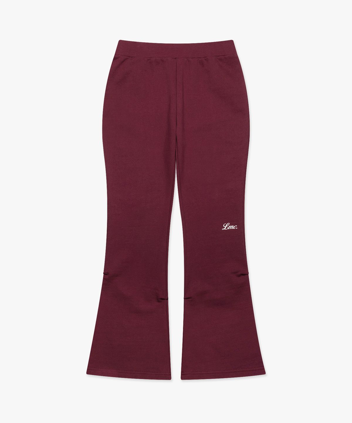 엘엠씨(LMC) WM SHIRRING BOOTS CUT SWEAT PANTS burgundy