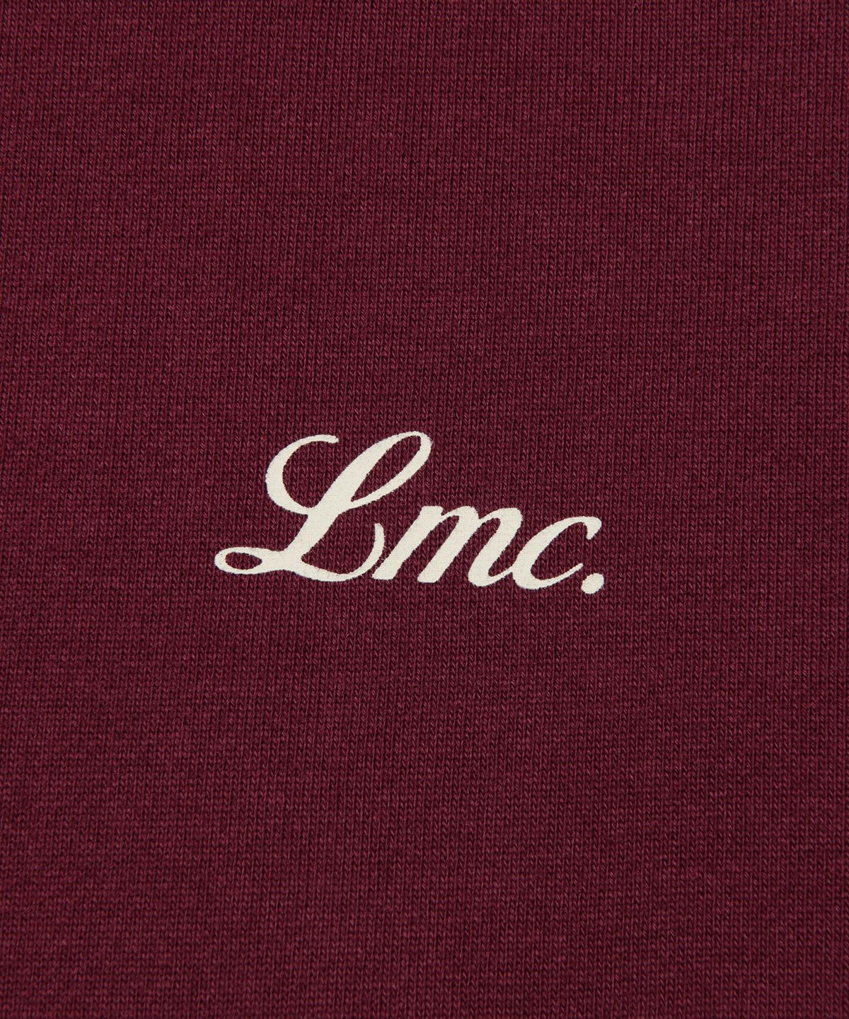 엘엠씨(LMC) WM BACK LETTERING CROPPED HOODIE burgundy