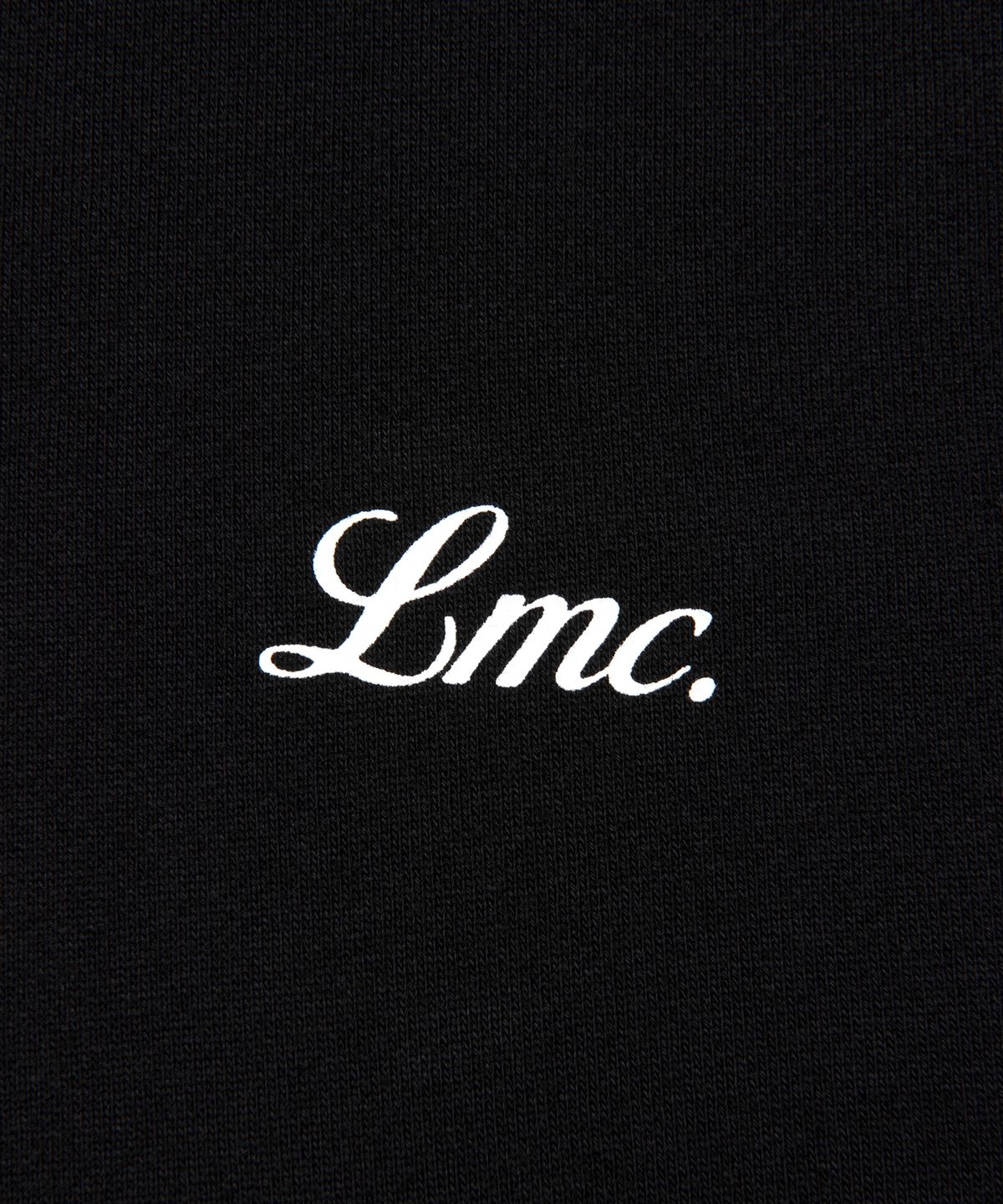 엘엠씨(LMC) WM BACK LETTERING CROPPED HOODIE black