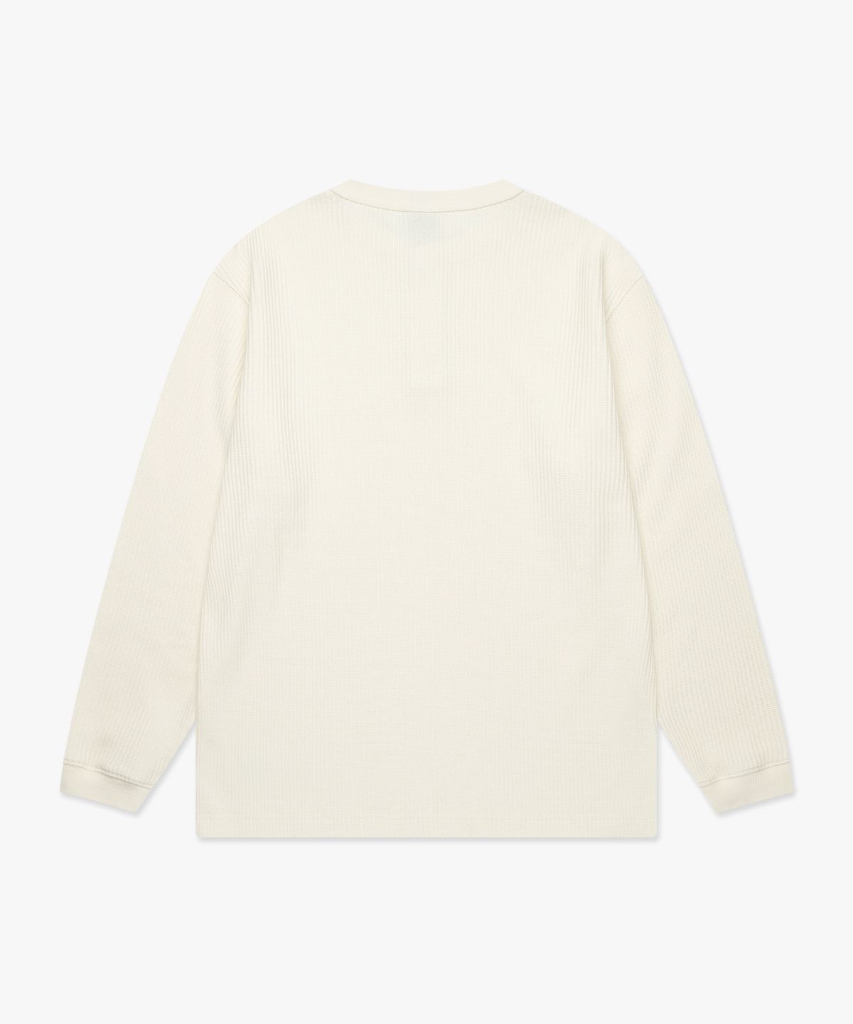 엘엠씨(LMC) HENLEY NECK WAFFLE LONG SLV TEE ivory