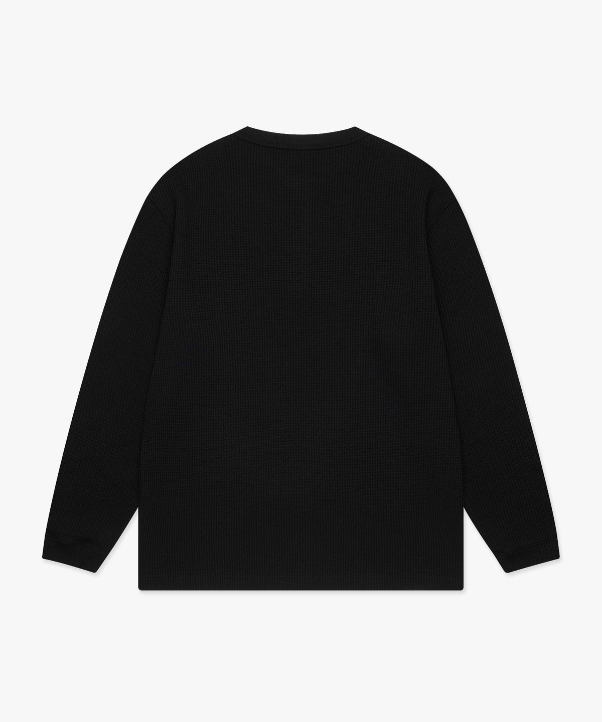 엘엠씨(LMC) HENLEY NECK WAFFLE LONG SLV TEE black