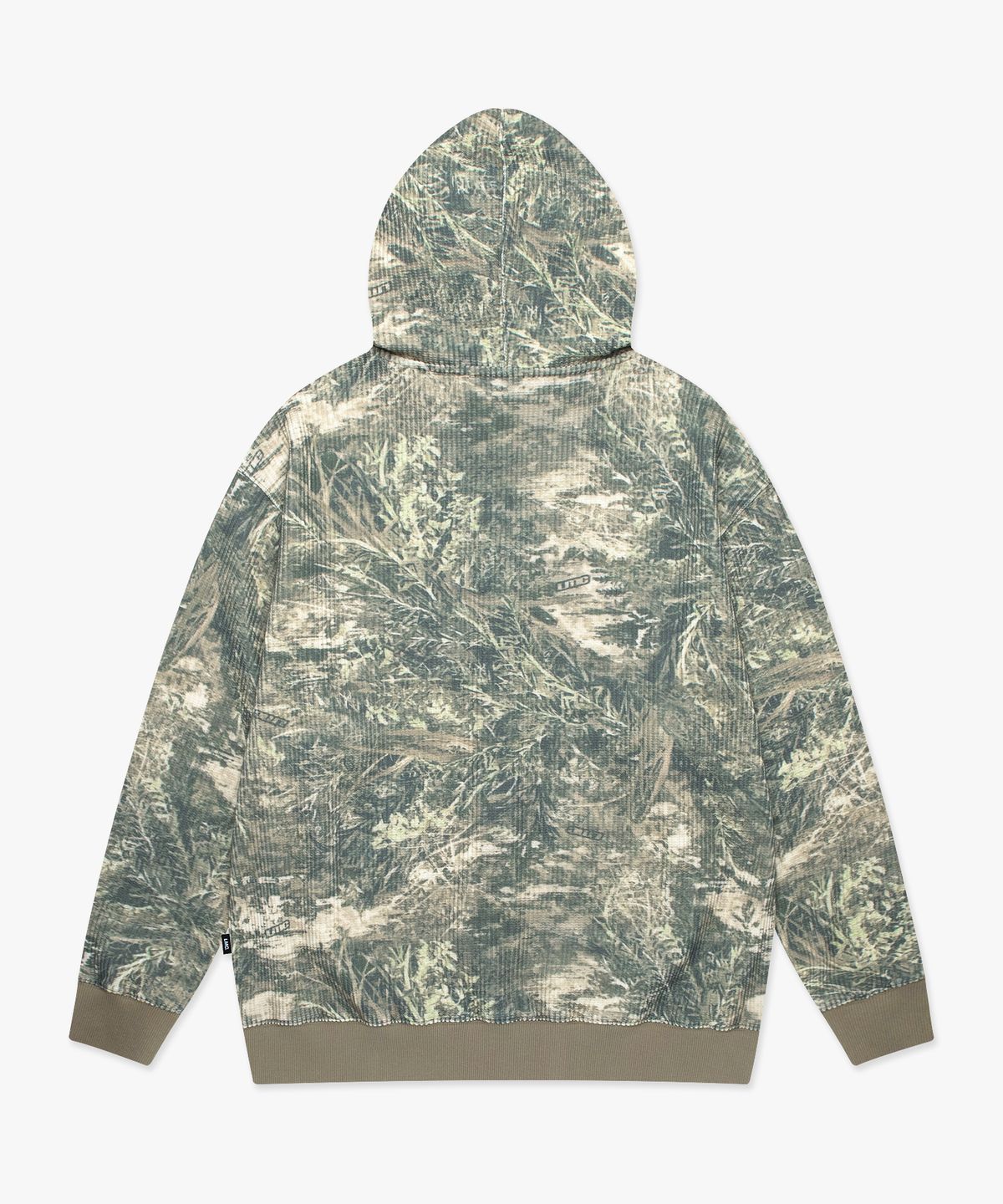 엘엠씨(LMC) OVAL GLOBE WAFFLE ZIP-UP HOODIE multi