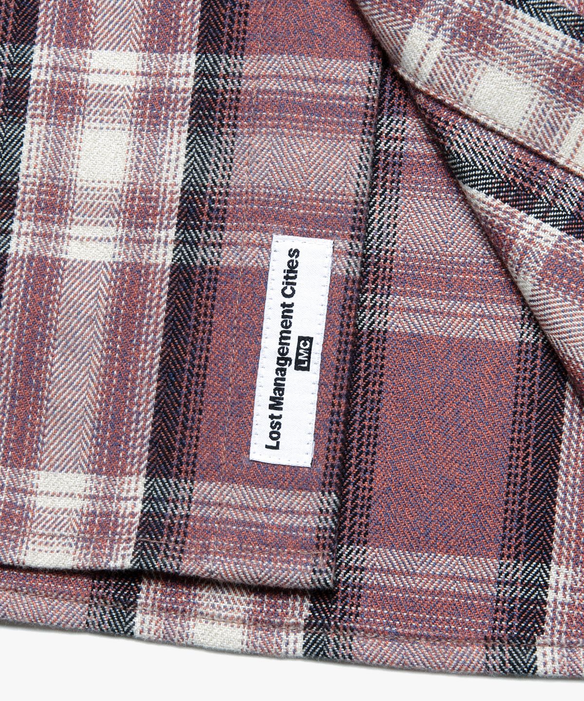 엘엠씨(LMC) FLANNEL PLAID SHIRT pink