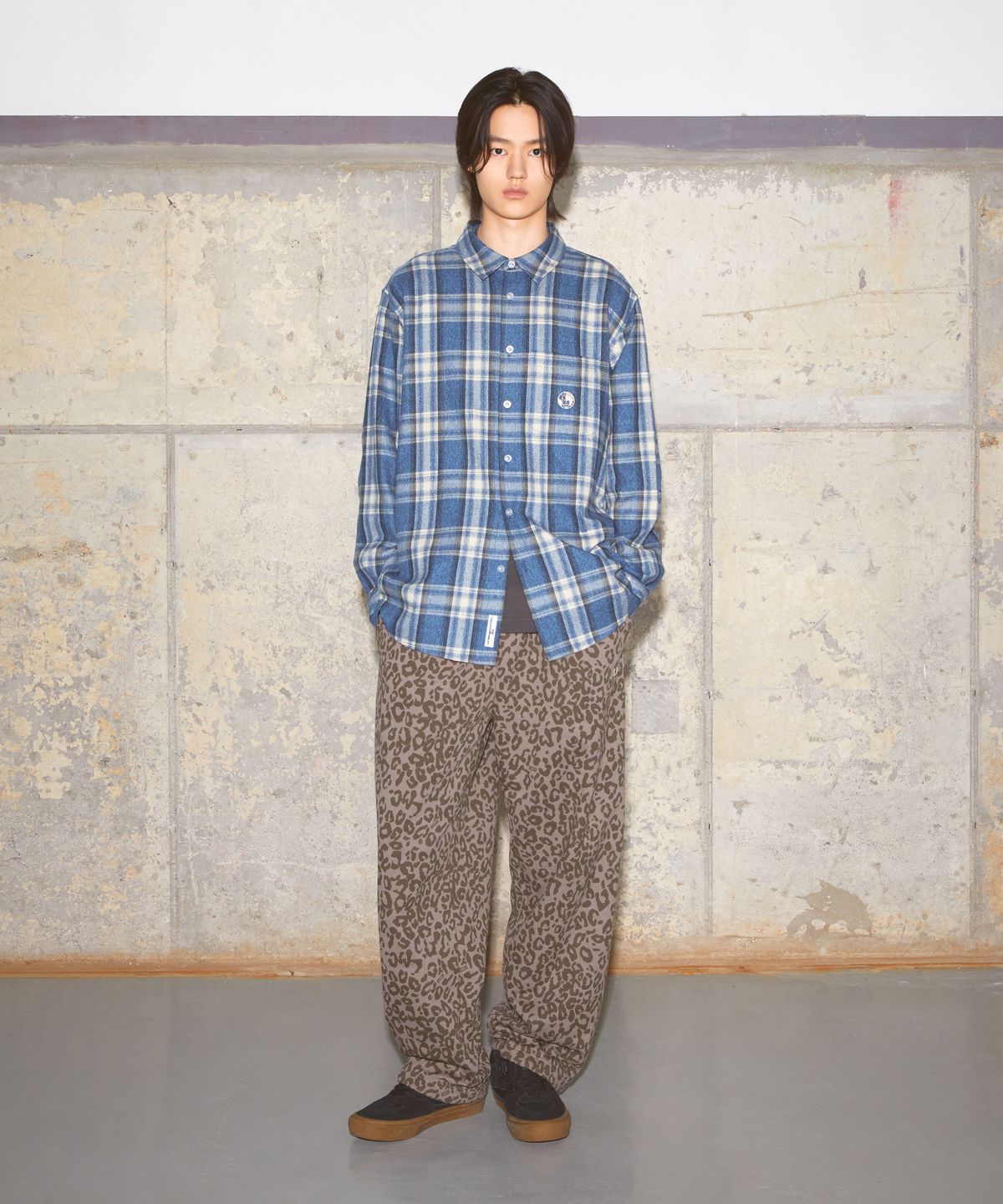 엘엠씨(LMC) FLANNEL PLAID SHIRT blue