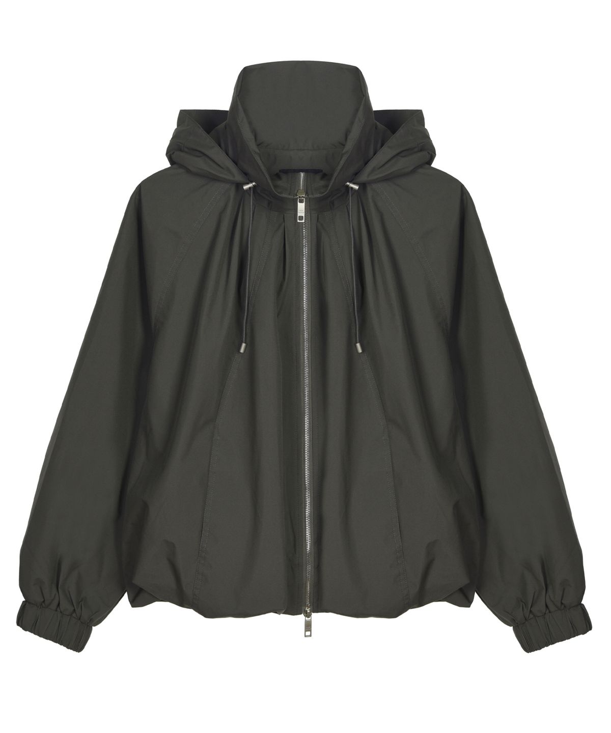 닉앤니콜(NICK&NICOLE) BALLOON SHIRRING HOOD JACKET_CHARCOAL