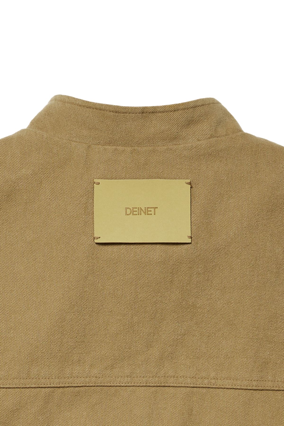 다이닛(DEINET) DEINET MULTI POCKET COTTON VEST IN BEIGE