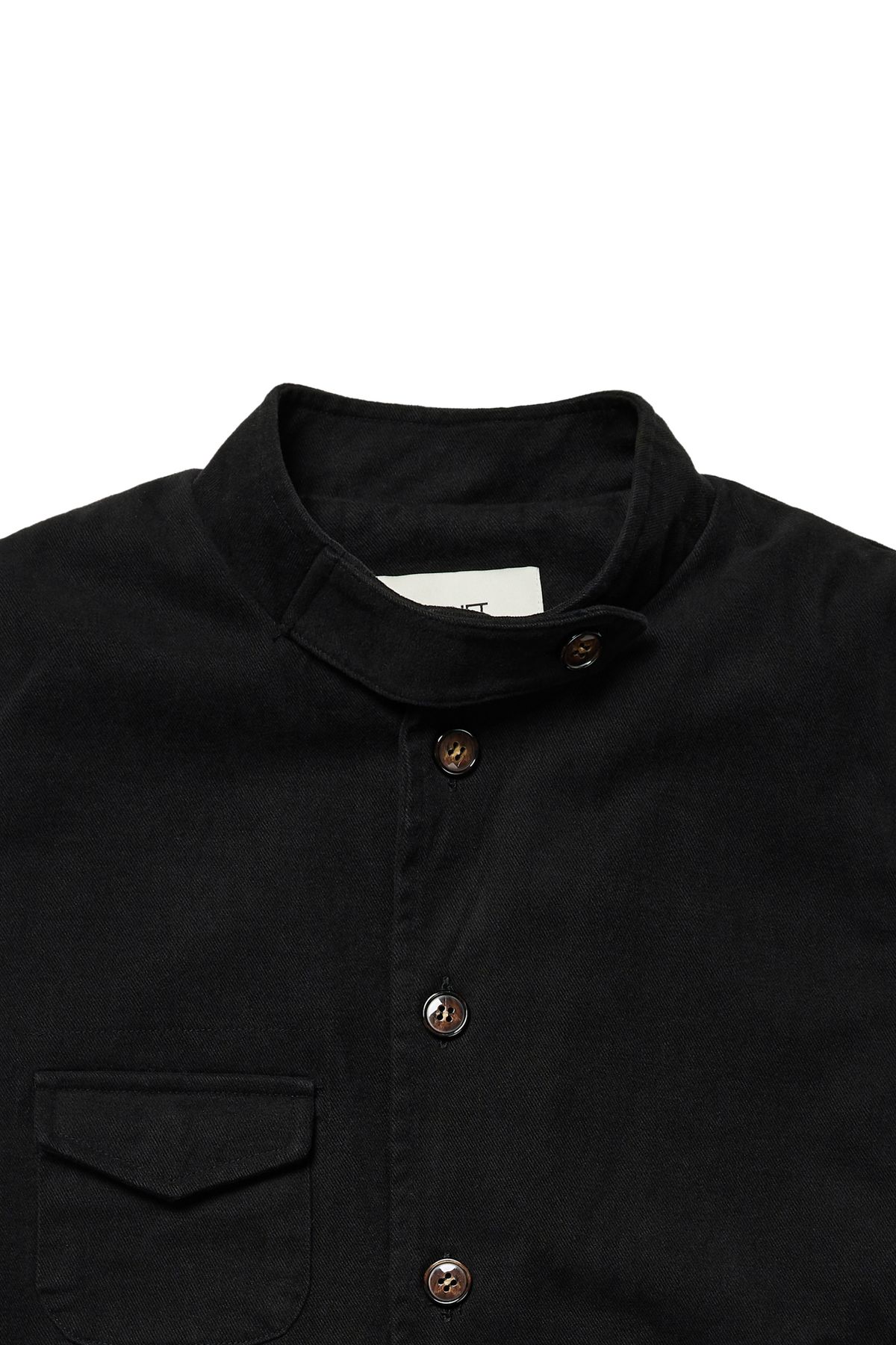 다이닛(DEINET) DEINET MULTI POCKET COTTON VEST IN BLACK