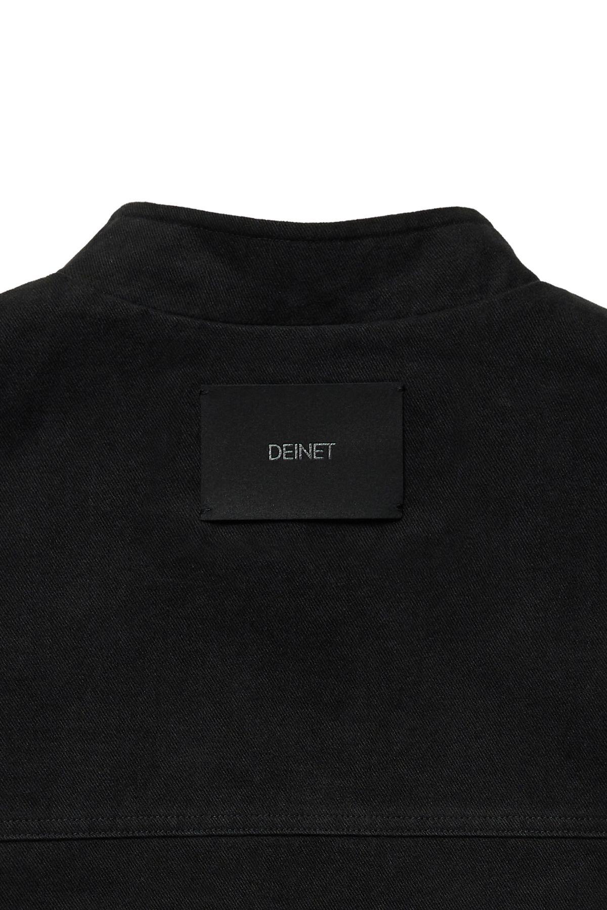 다이닛(DEINET) DEINET MULTI POCKET COTTON VEST IN BLACK