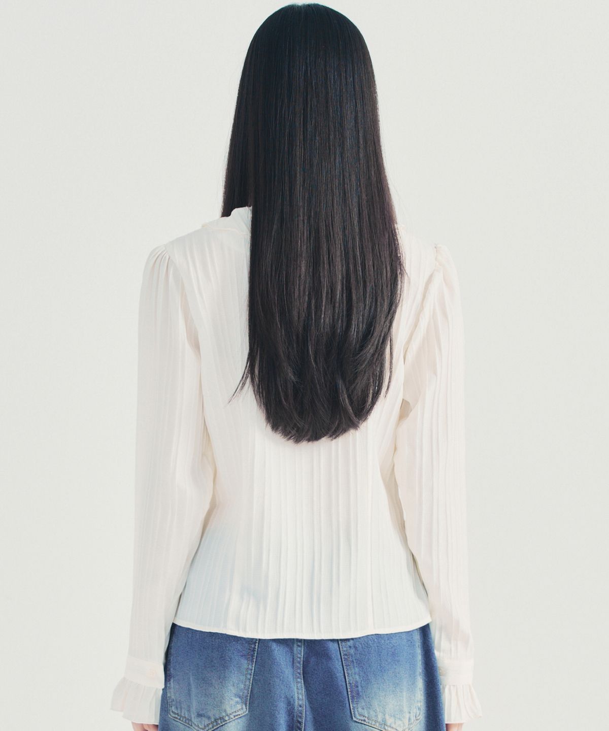 닉앤니콜(NICK&NICOLE) VINTAGE RUFFLE BLOUSE_IVORY