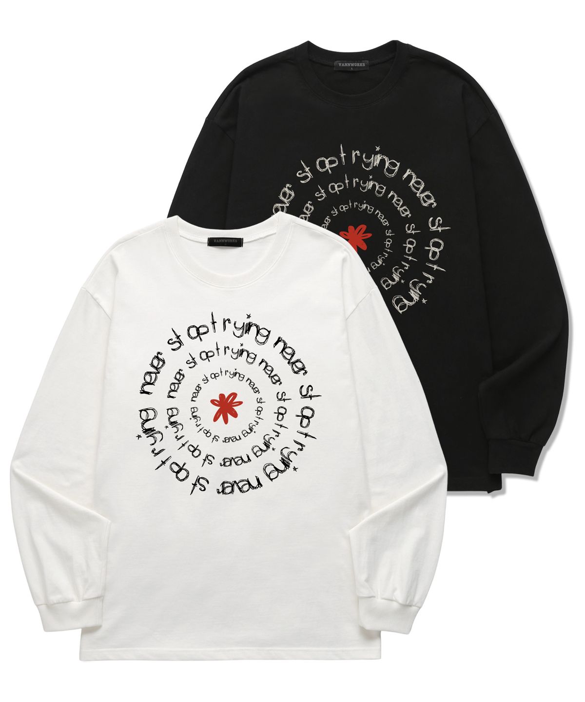 밴웍스(VANNWORKS) NEVER STOP 롱슬리브 (VLS0206) 화이트