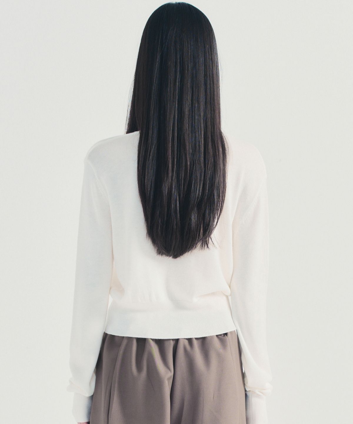 닉앤니콜(NICK&NICOLE) BOLD BUTTERFLY JAQUARD KNIT_IVORY