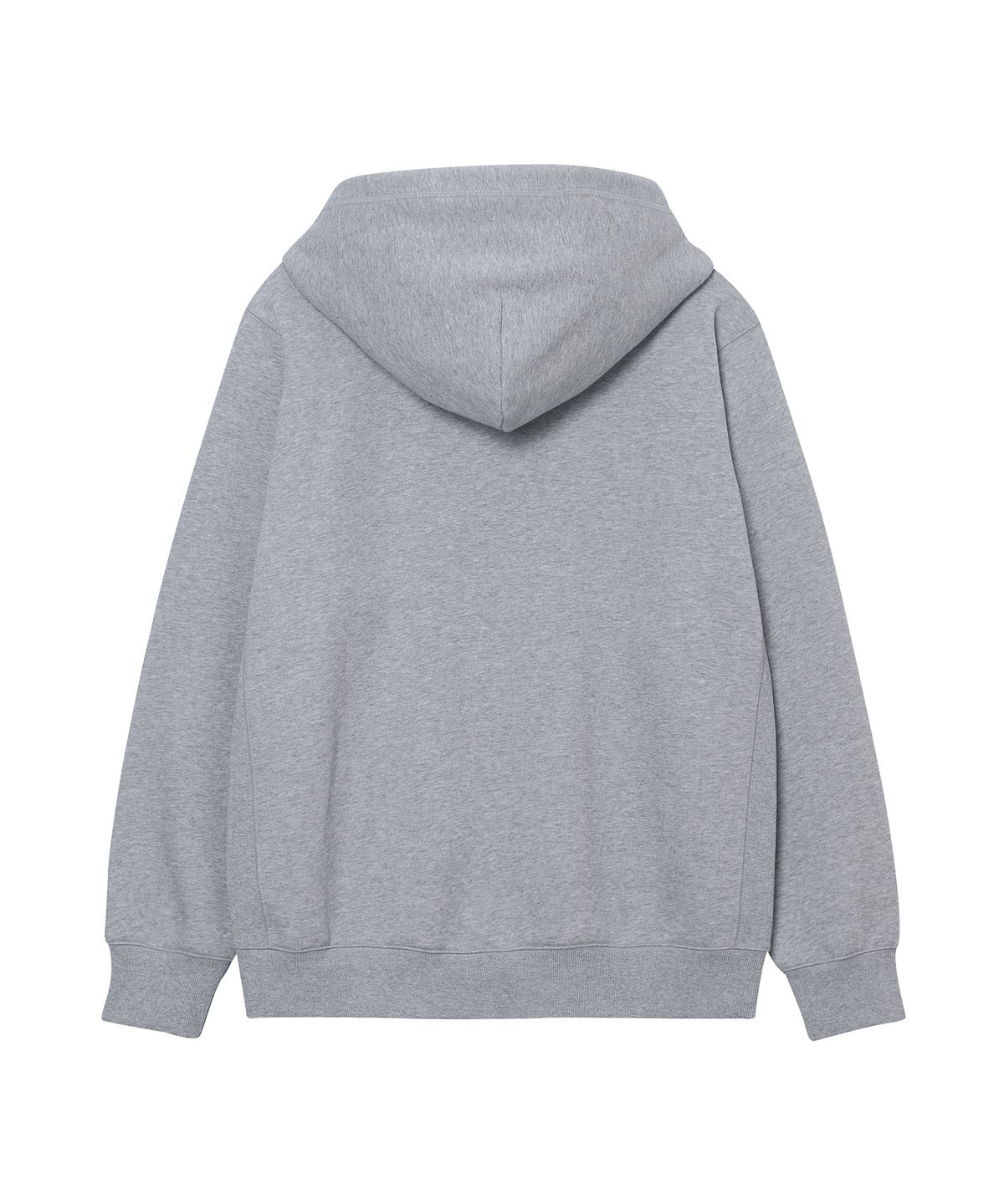 슈퍼드라이(SUPERDRY) 빈티지 로고 투웨이 후드집업 멜란지그레이