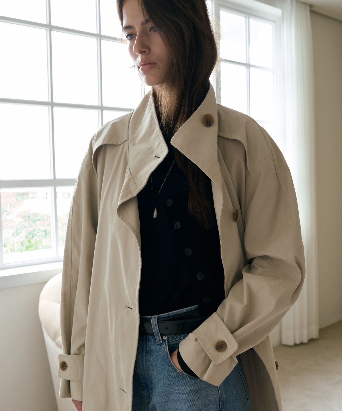 르메메(LEMEME) French High Neck Manteau_2colors