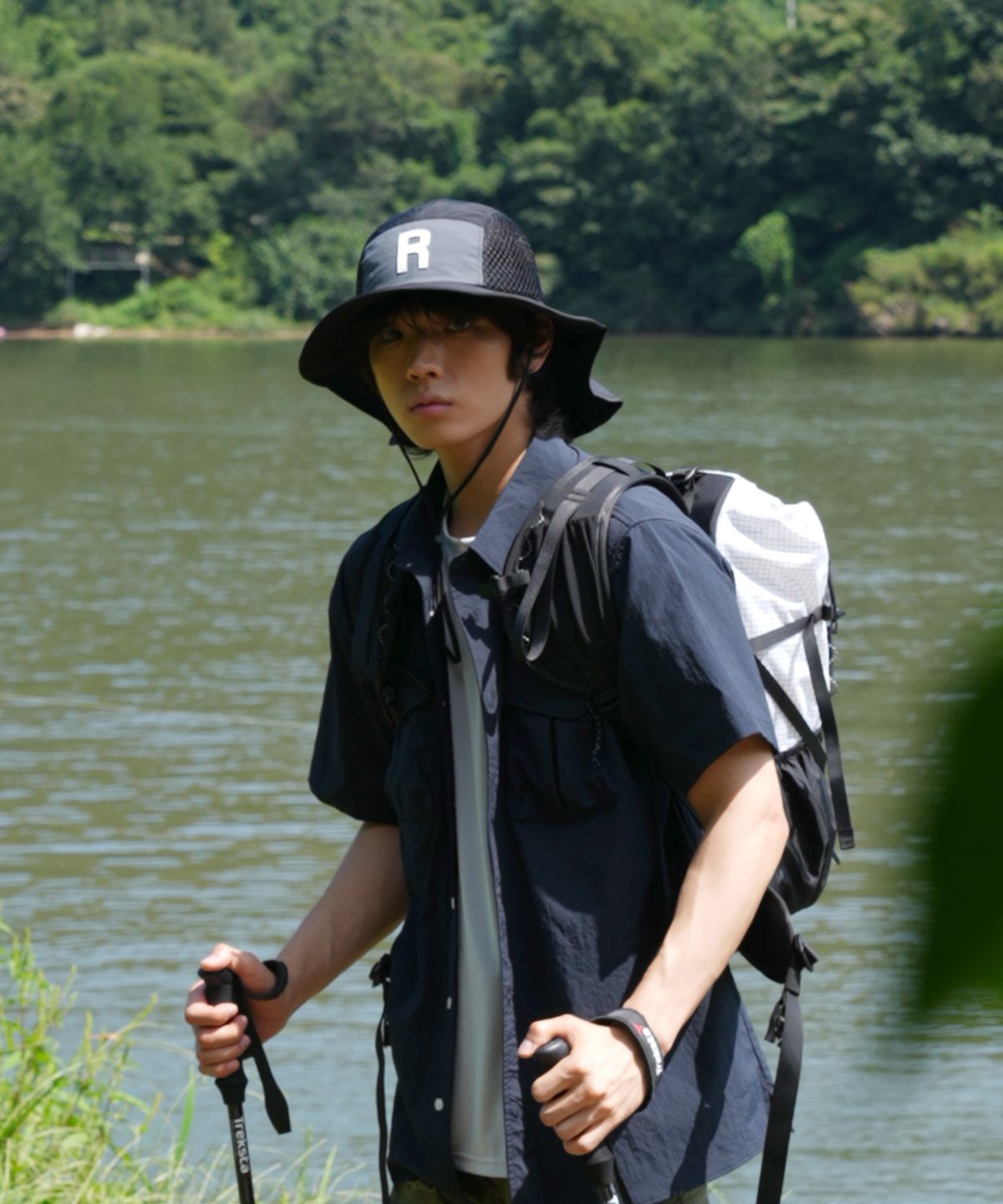 릿지라인(RIDGELINE) 오버핏 넥가드 부니햇 햇빛가리개 모자 등산모자 벙거지