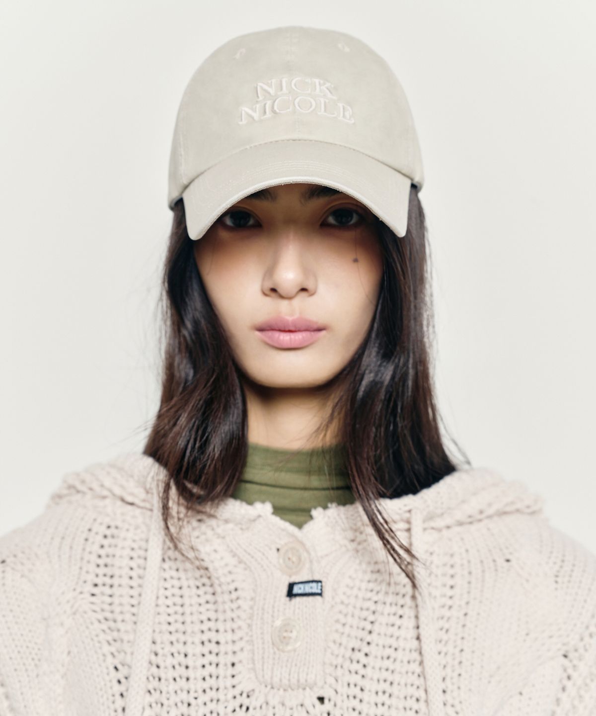닉앤니콜(NICK&NICOLE) MINI ORIGINALS NICOLE BALL CAP_VINTAGE BEIGE