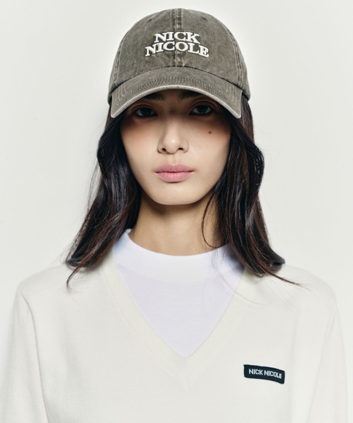 닉앤니콜(NICK&NICOLE) MINI ORIGINALS NICOLE BALL CAP_VINTAGE KHAKI