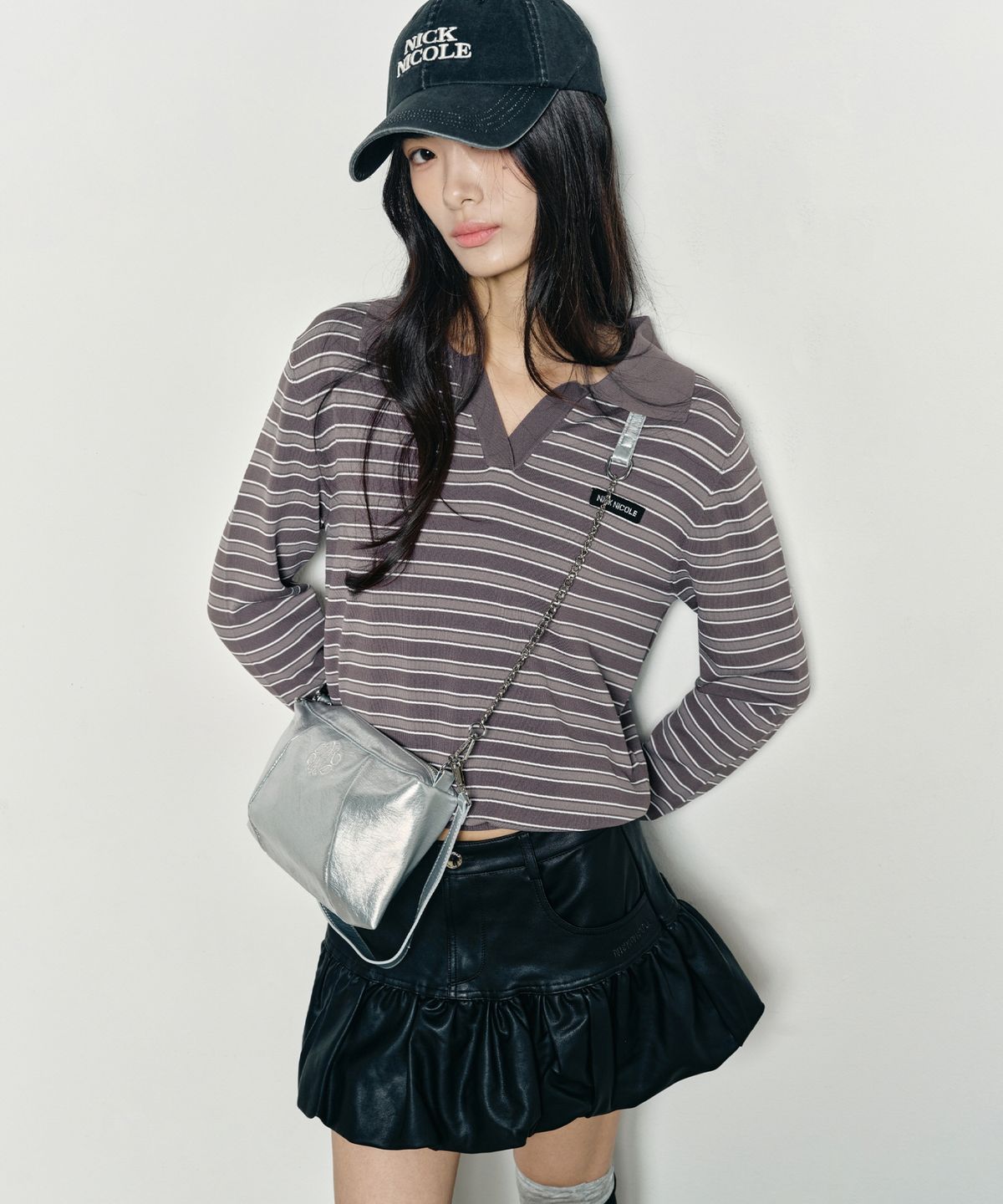 닉앤니콜(NICK&NICOLE) MINI ORIGINALS NICOLE BALL CAP_VINTAGE BLACK