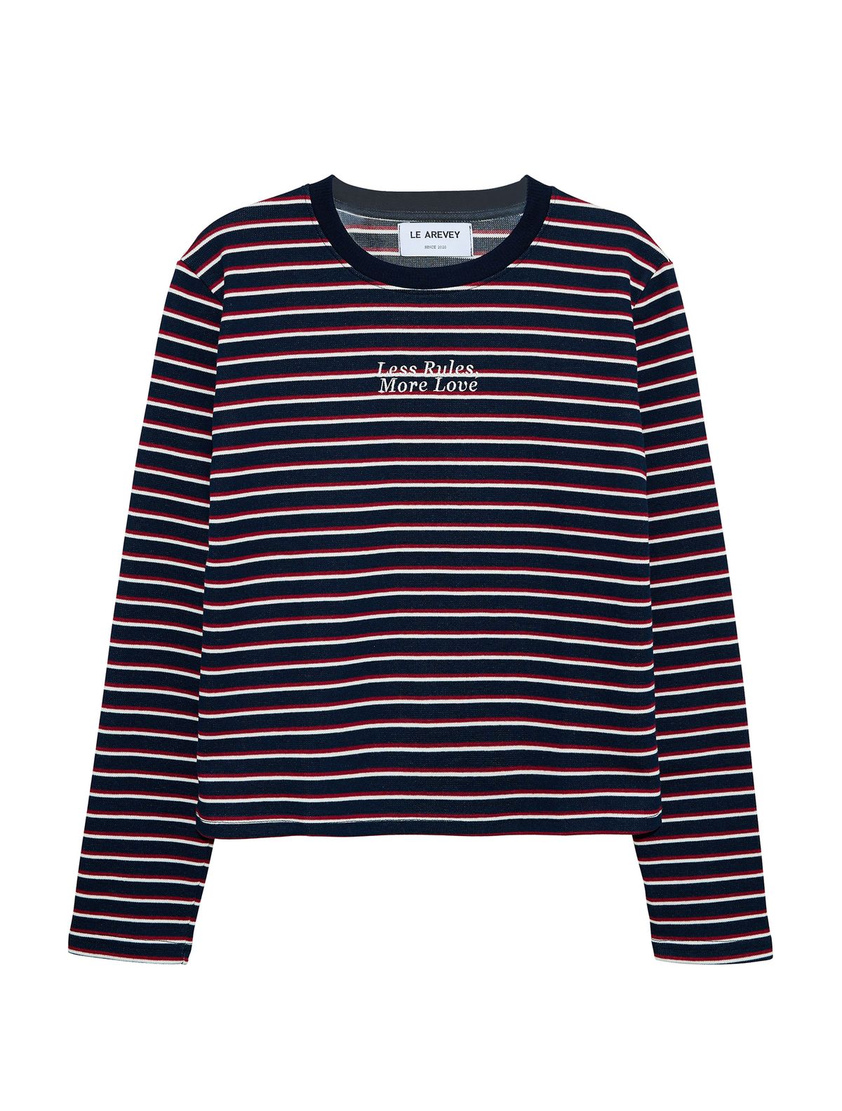 르아르베이(LEAREVEY) SLEEVE NAVY / BURGUNDY