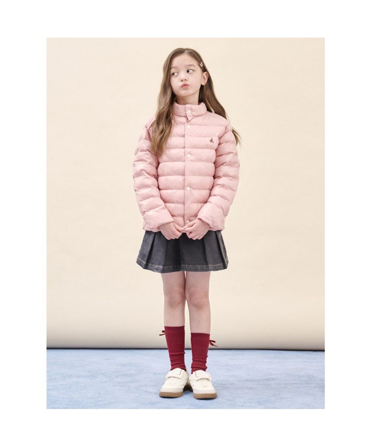 빈폴 키즈(BEANPOLE KIDS) 경량 패딩 점퍼  라이트 핑크 (BI5938U08Y)