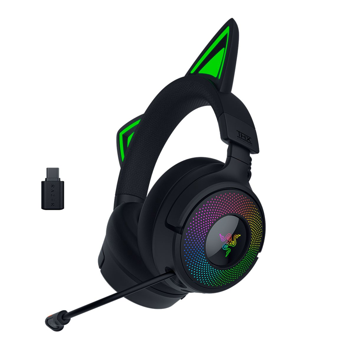 레이저(RAZER) 레이저코리아 Kraken Kitty V3 Pro Black 크라켄 키티 V3 프로 블랙 무선 게이밍 헤드셋
