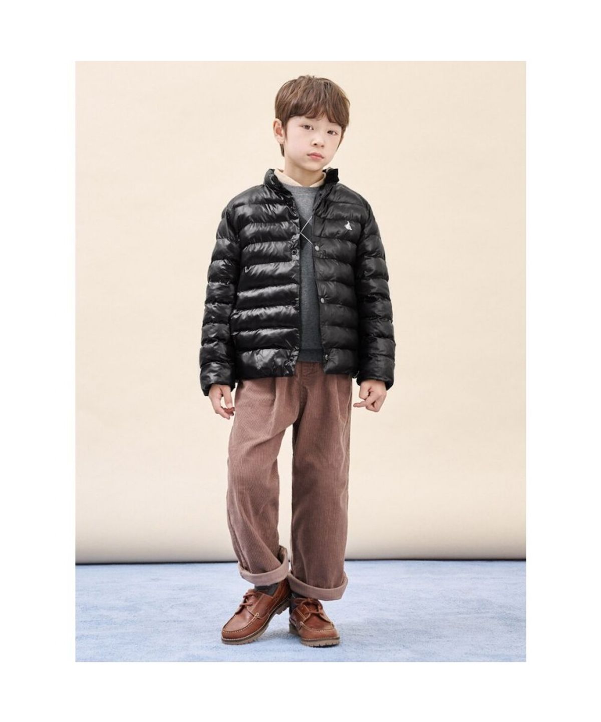 빈폴 키즈(BEANPOLE KIDS) 경량 패딩 점퍼  블랙 (BI5938U085)