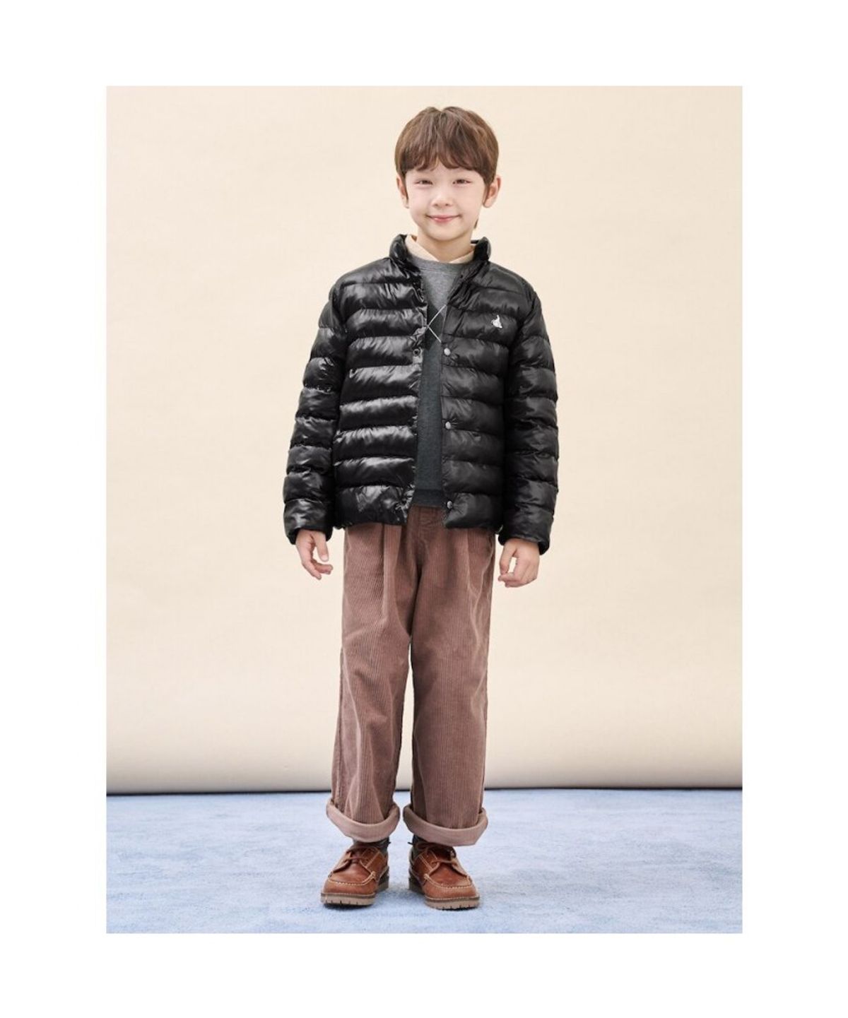 빈폴 키즈(BEANPOLE KIDS) 경량 패딩 점퍼  블랙 (BI5938U085)