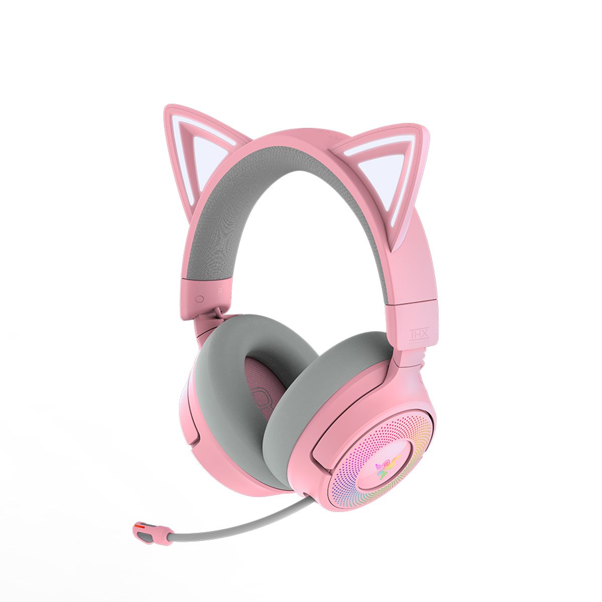 레이저(RAZER) 레이저코리아 Kraken Kitty V3 Pro Quartz 크라켄 키티 V3 프로 쿼츠 무선 게이밍 헤드셋