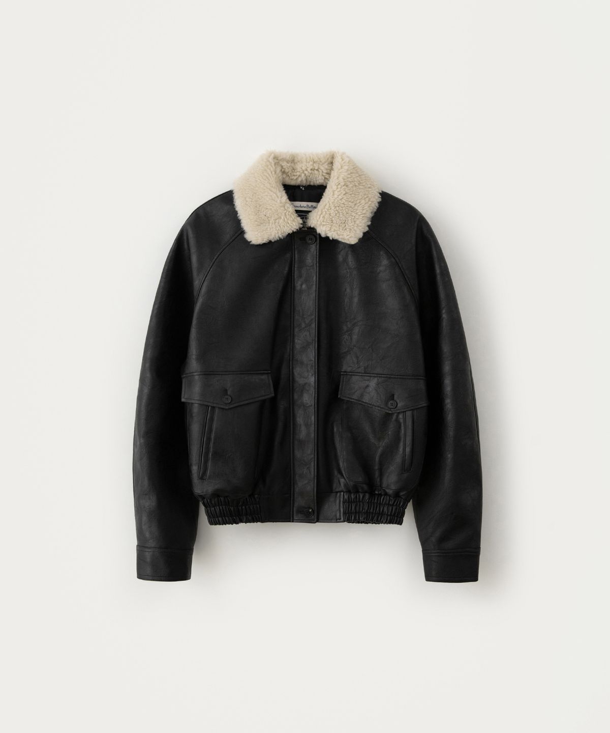 썸웨어버터(SOMEWHEREBUTTER) Milo Leather Blouson - Black