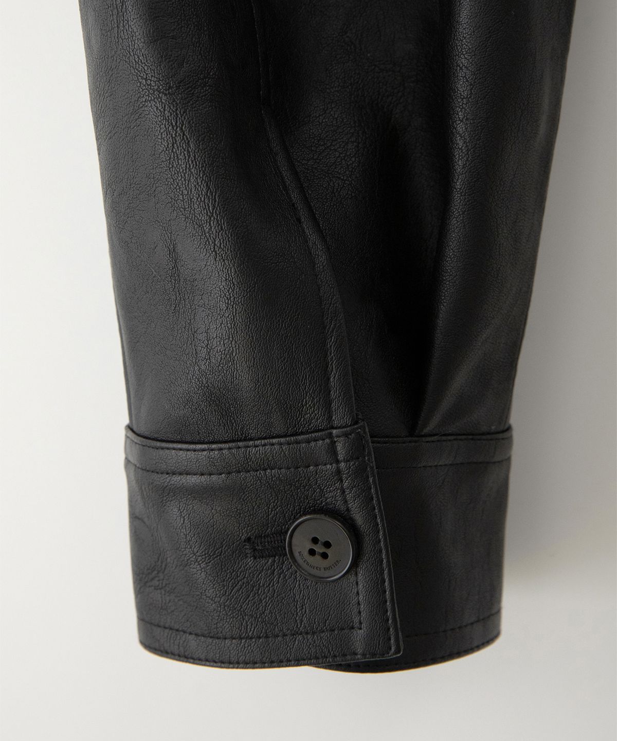 썸웨어버터(SOMEWHEREBUTTER) Milo Leather Blouson - Black