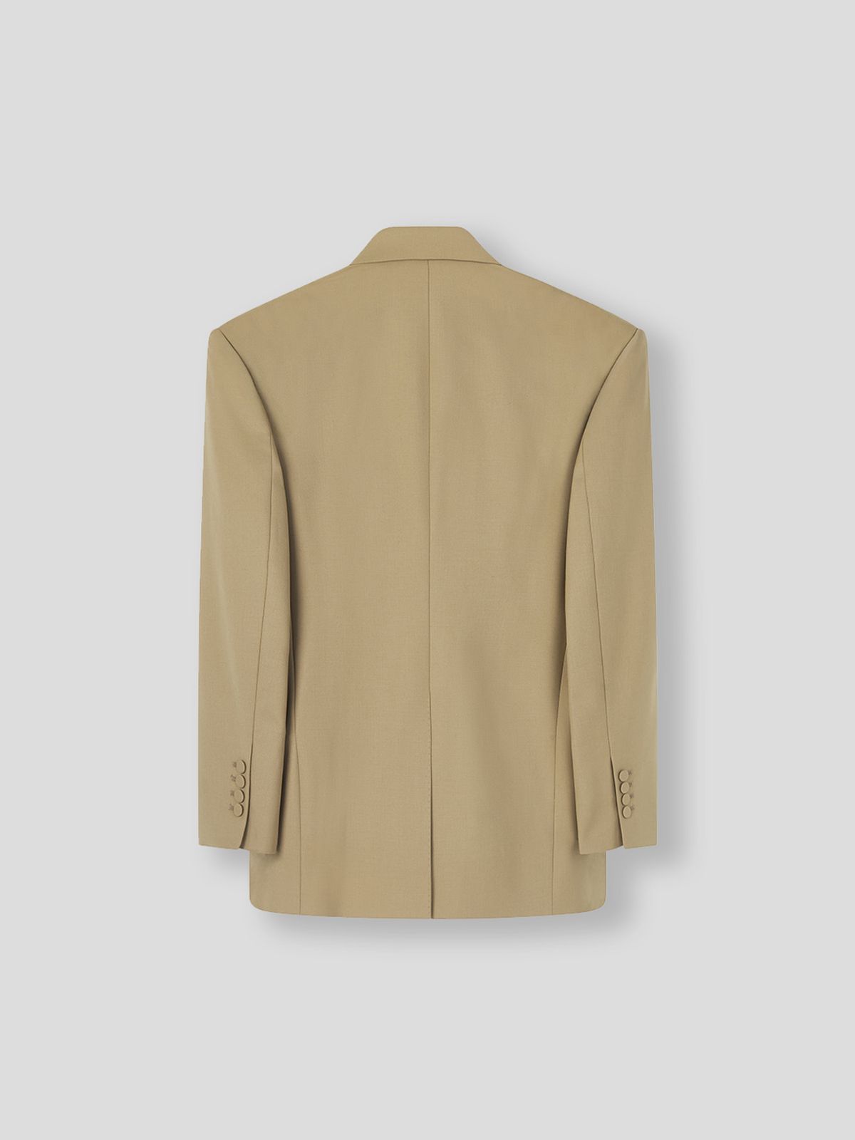 쿠르베(COURBE) Double Breasted Blazer (Beige)