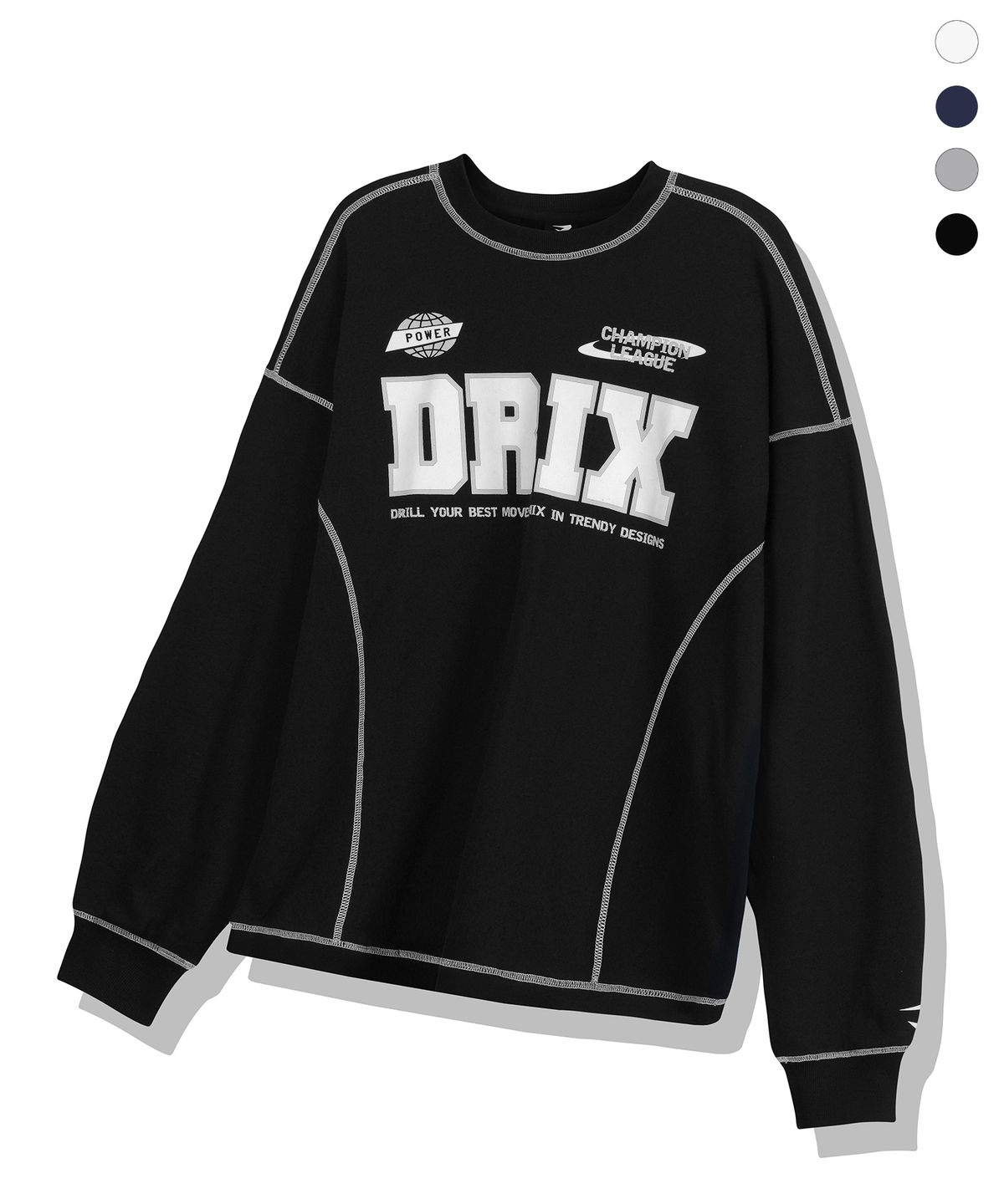 드릭스(DRIX) 오버로크 그래픽 오버핏 롱 슬리브_4color