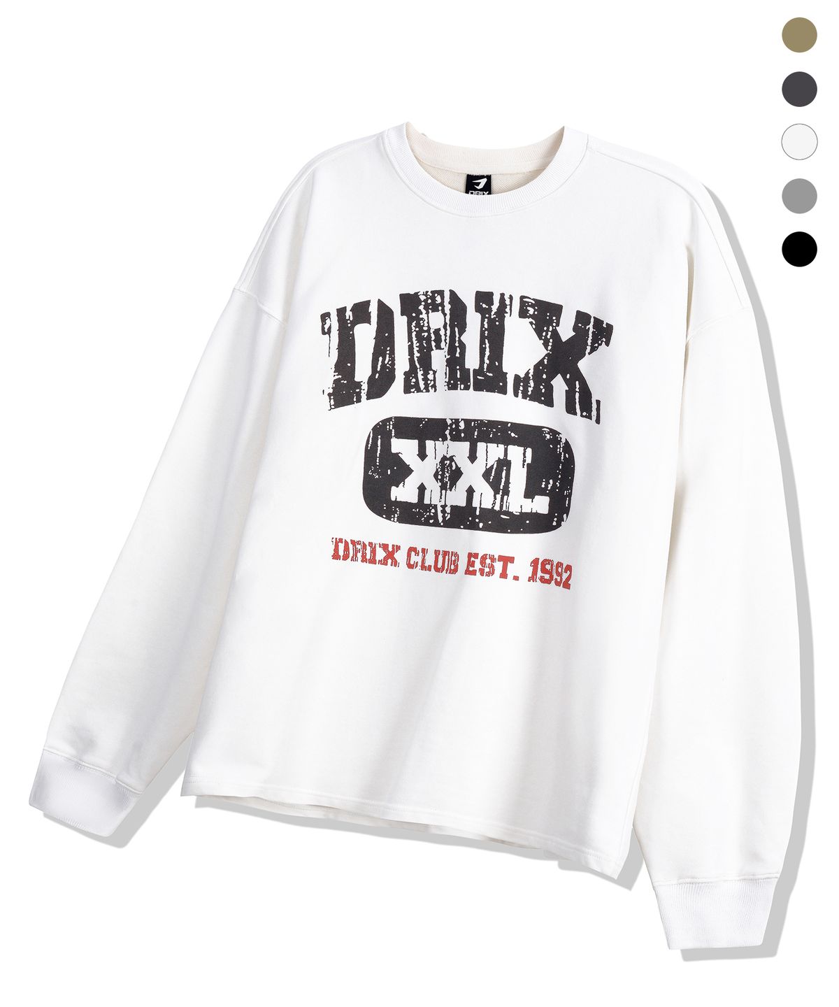드릭스(DRIX) XXL 크랙 그래픽 오버핏 롱 슬리브_5color