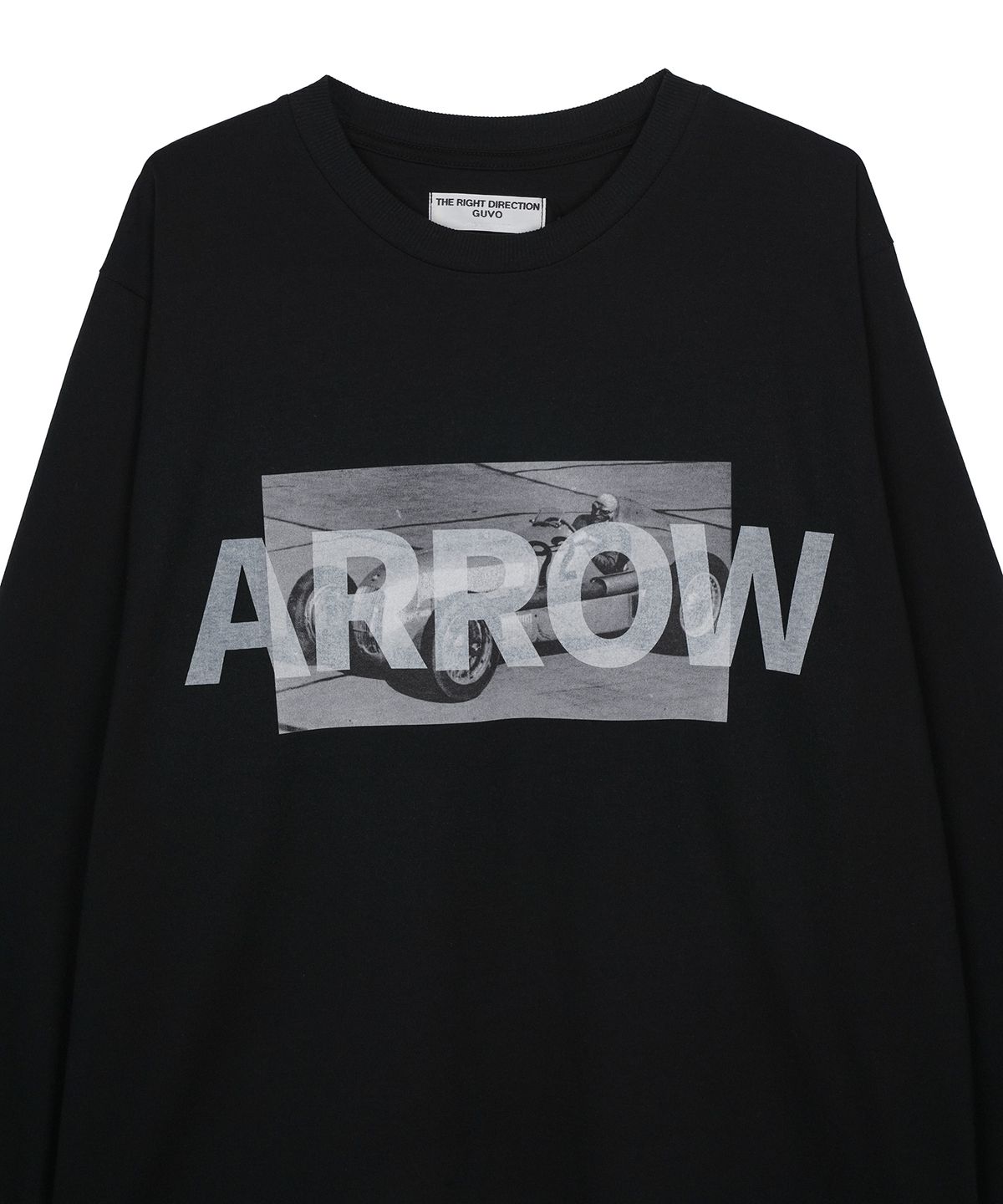 구보(GUVO) ARROW tee, black