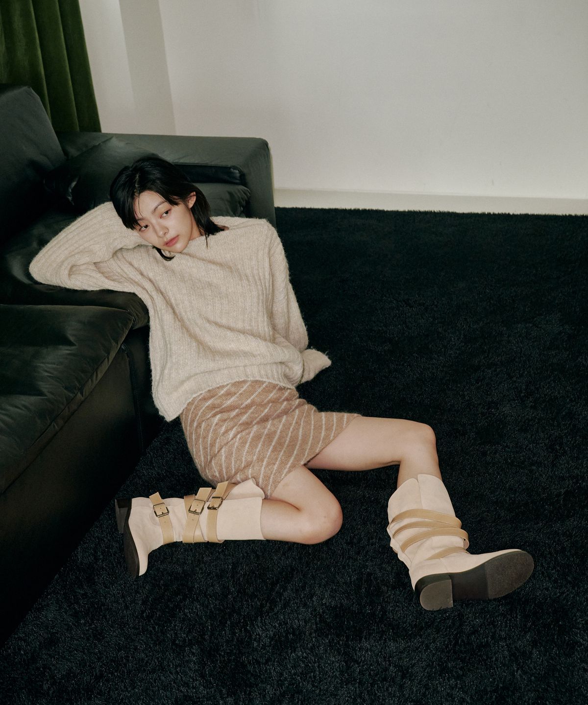 바이아덜스(BYOTHERS) (Leather)Circling strap boots