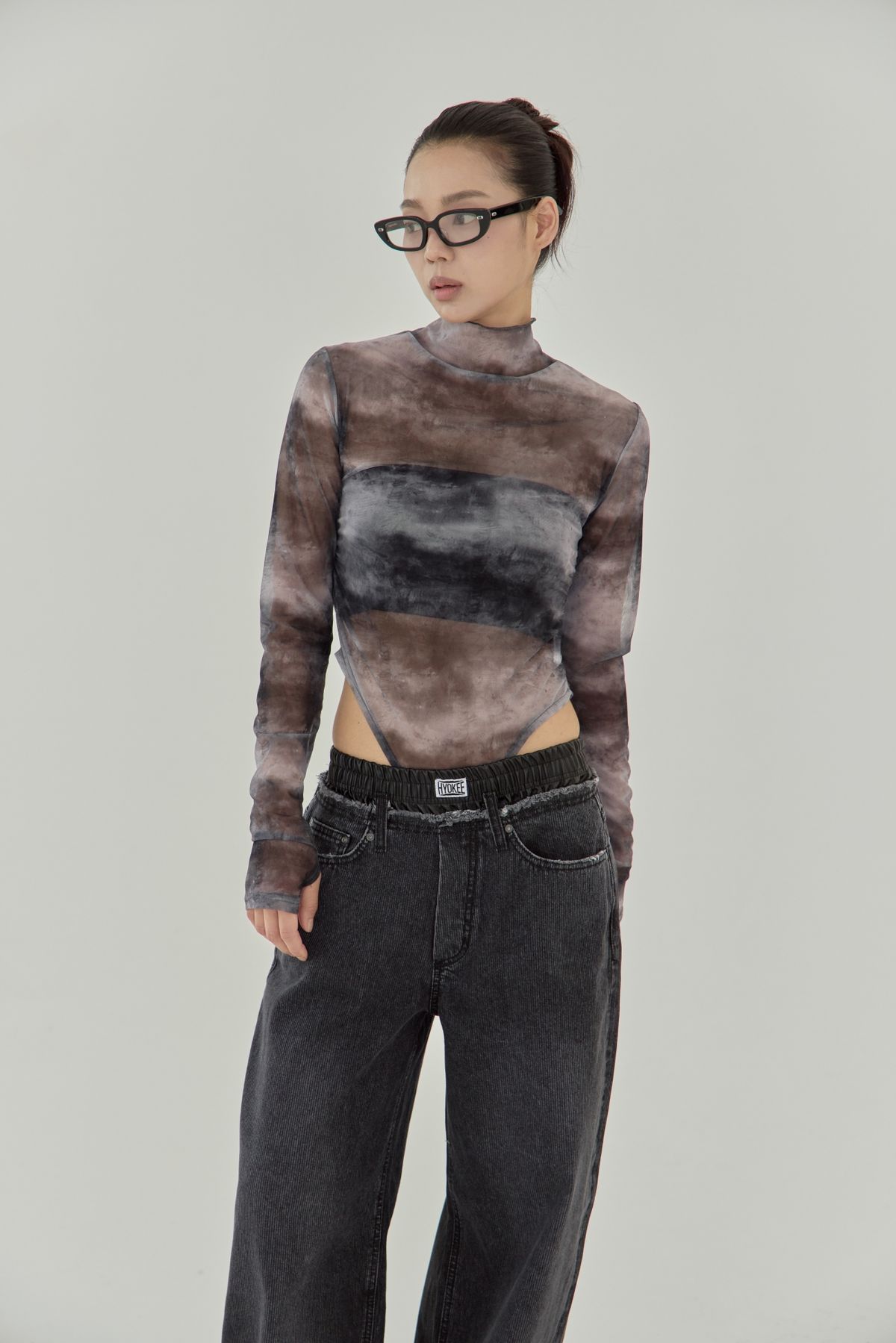 노 엑스트라 터치(NO EXTRA TOUCH) Leather Trunk Pants / 25FWPT002BK