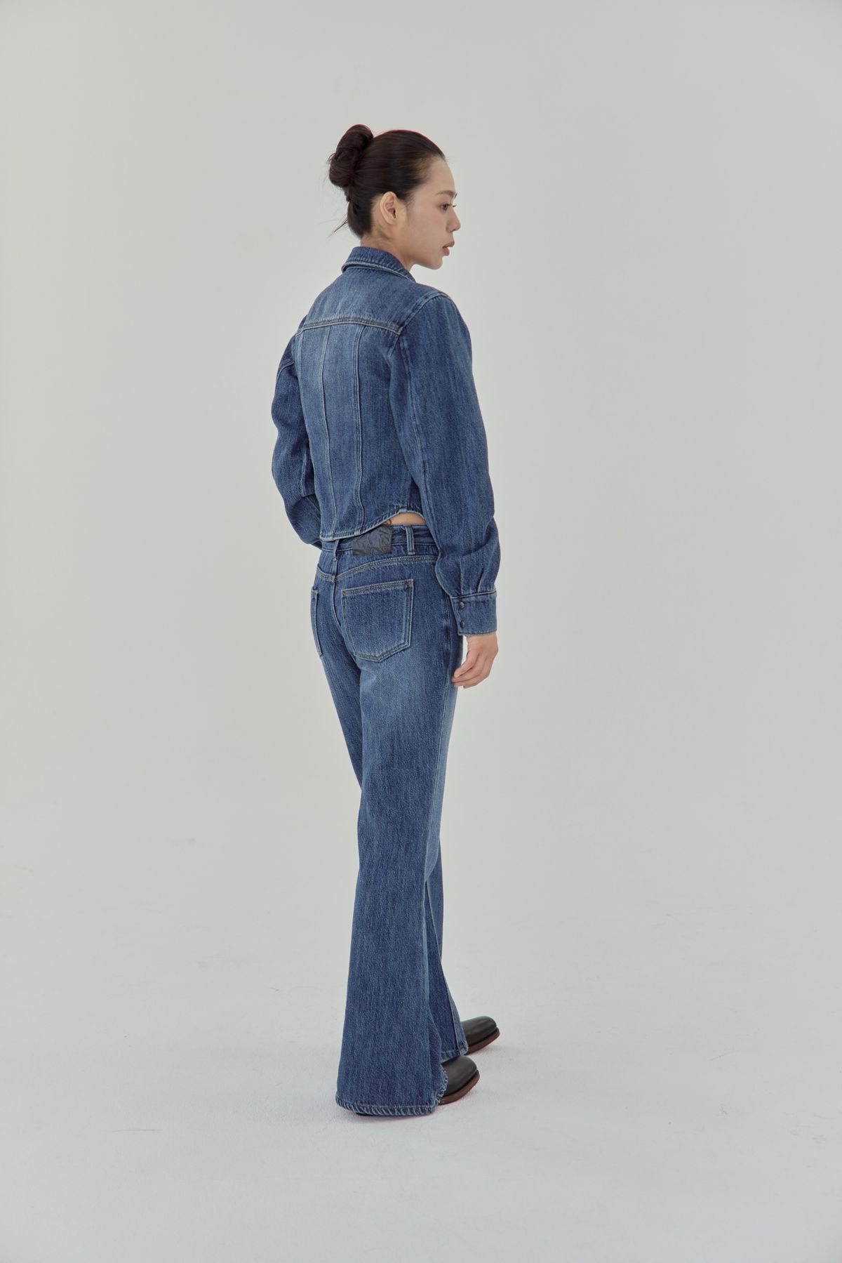 노 엑스트라 터치(NO EXTRA TOUCH) Set-up Denim Shirts Jacket / 25FWJK002BL