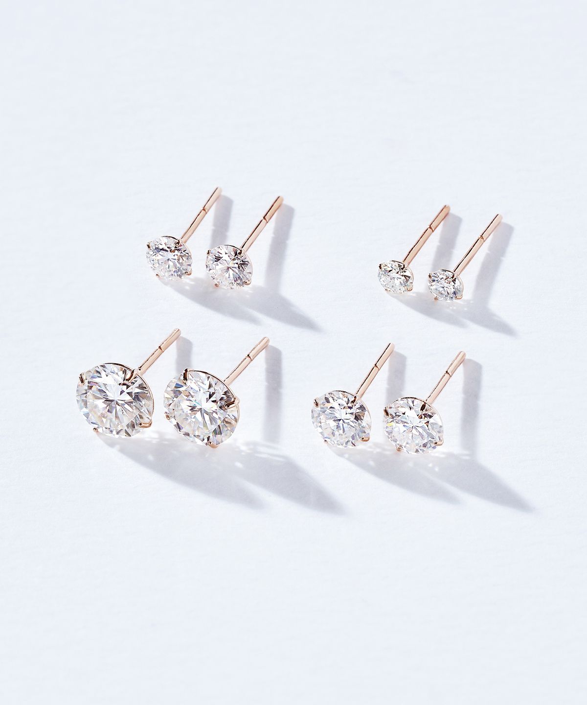 도로시(DOROCY) 14k 모이사나이트 베이직 4프롱 귀걸이_4type