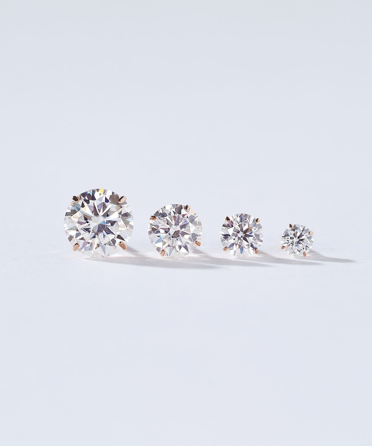 도로시(DOROCY) 14k 모이사나이트 베이직 4프롱 귀걸이_4type