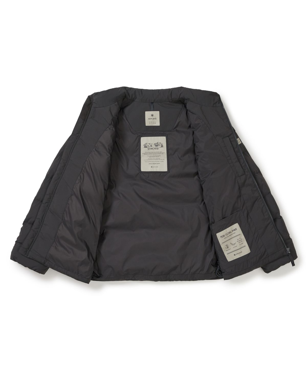 스노우피크 어패럴(SNOWPEAK APPAREL) 랜드에어 스탠드넥 경량 다운 자켓 (S25WMGDJ40) Charcoal