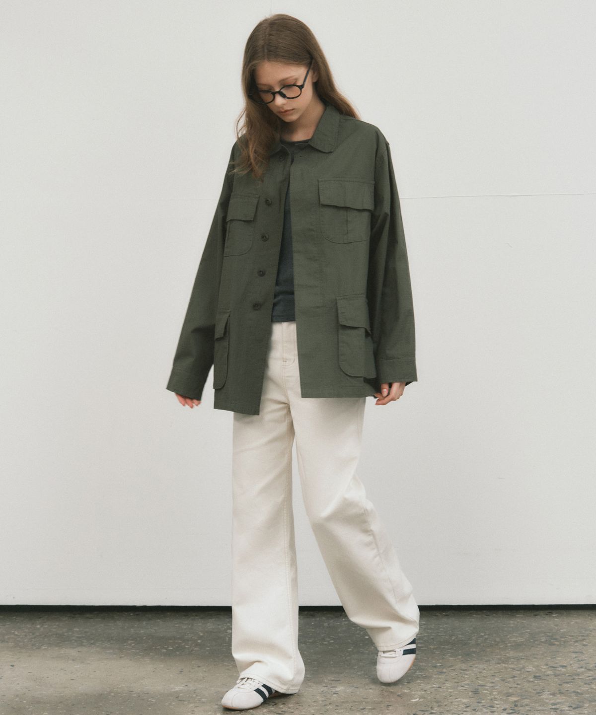 웬즈데이오아시스 포 우먼(WEDNESDAYOASISFORWOMEN) W/클래식 코튼 스티치 팬츠_CREAM(W25-PT27)
