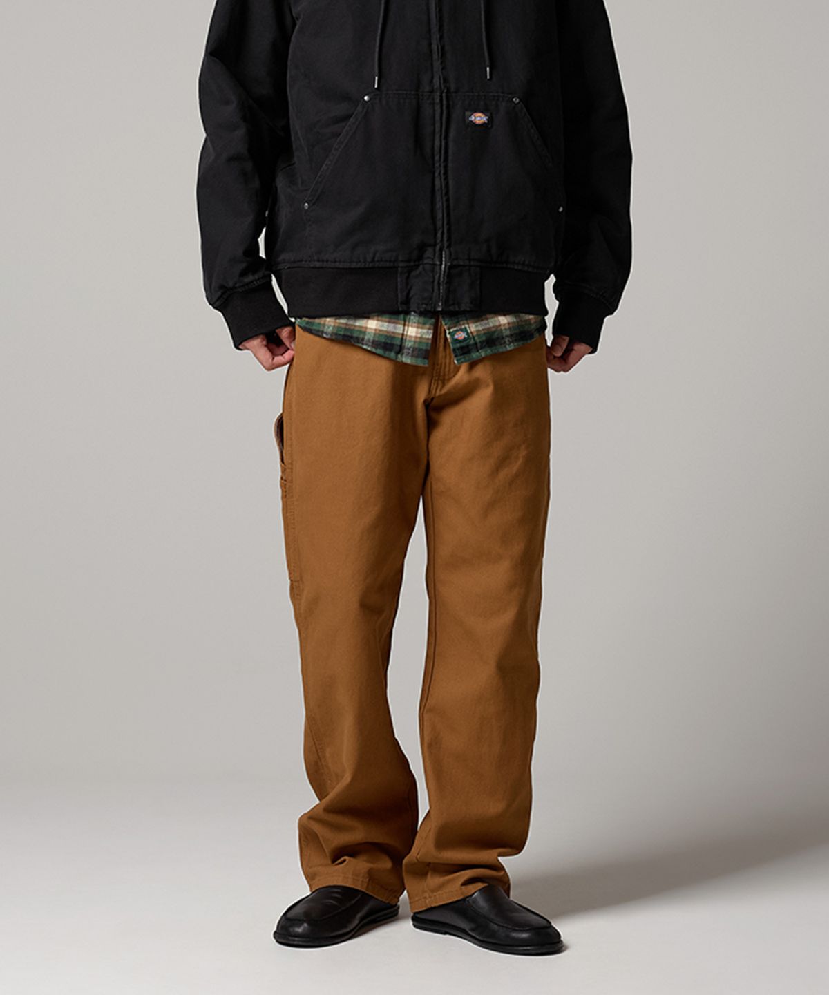 디키즈(DICKIES) 샌디드 덕 유틸리티 팬츠 Brown Duck