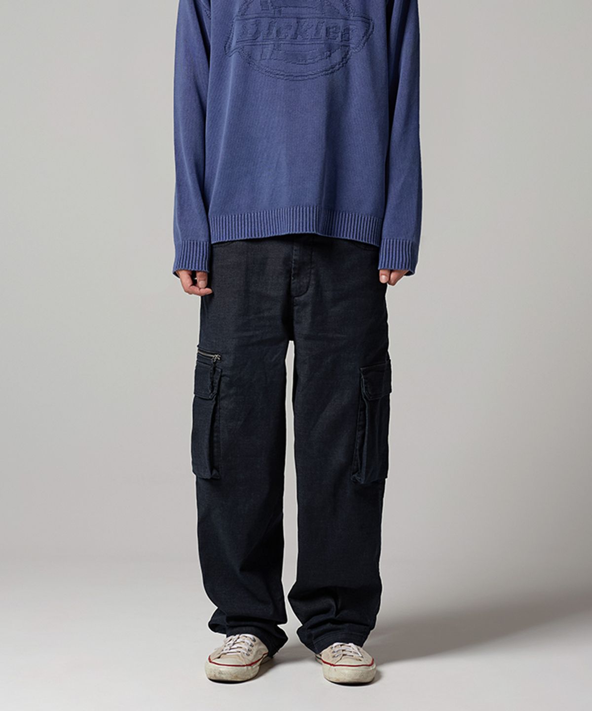 디키즈(DICKIES) 캔버스 카고 팬츠 Black