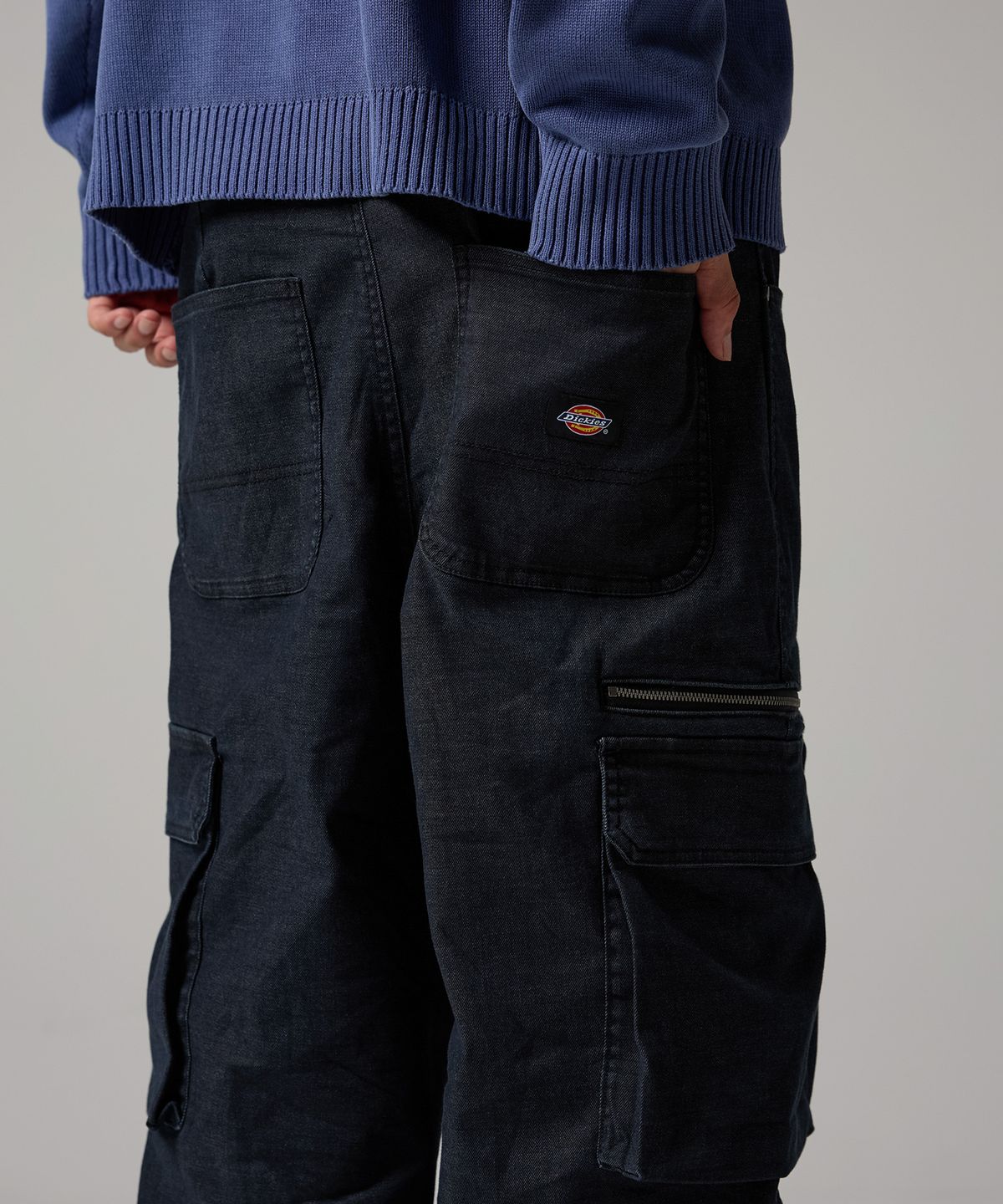 디키즈(DICKIES) 캔버스 카고 팬츠 Black