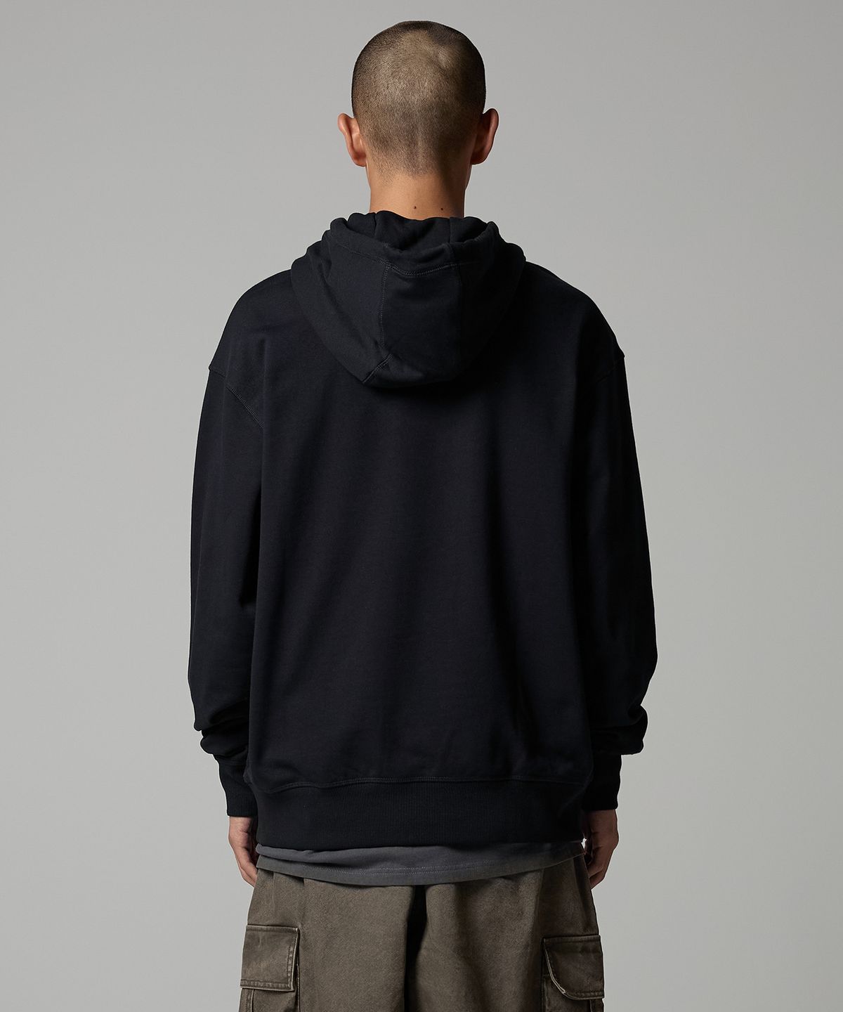 디키즈(DICKIES) 와펜 스몰 로고 후드티 Black